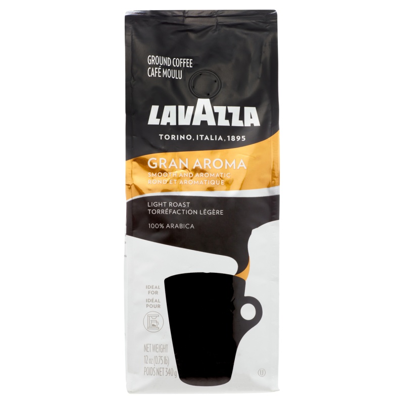 Lavazza Gran Aroma Medium Roast Ground Coffee 6X12 Oz