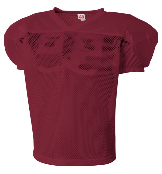 A4 Drills Practice Football Jersey, Porthole Mesh