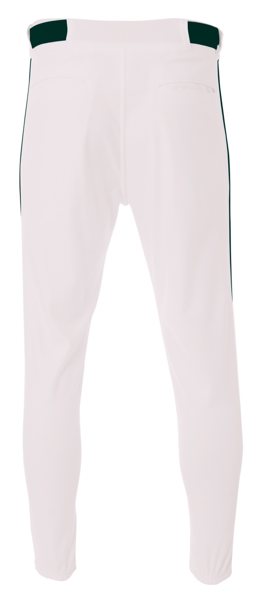 A4 N6178 Pro Style Elastic Bottom Baseball Pants - Grey/ Forest - XL