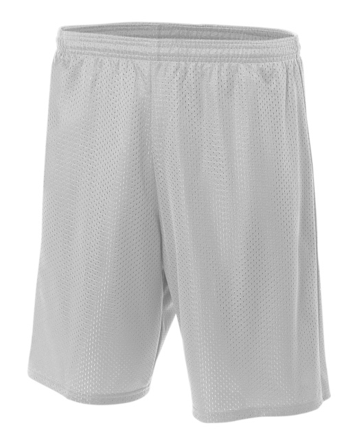 A4 Lined Tricot Mesh Shorts, Silver