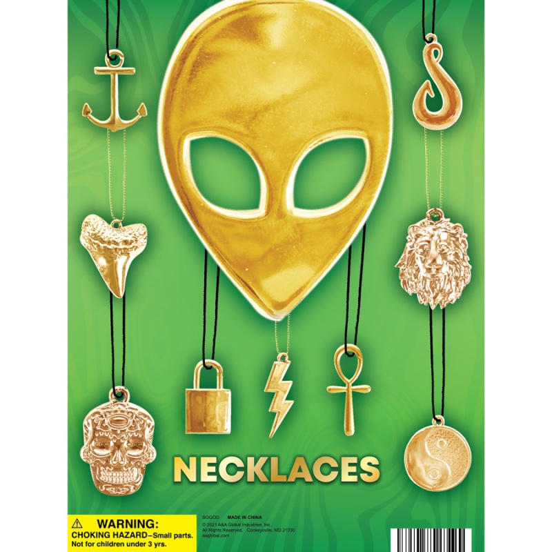 Bold Gold Jewelry Display Card