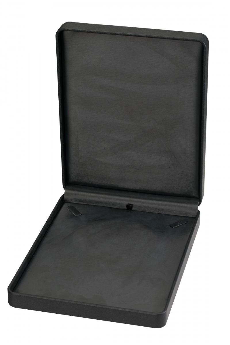 Large Necklace Box In Brushed Carbon Black