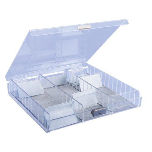 Buy 3-Section Acrylic Parcel Boxes Online - Locking Lids and Adjustable ...