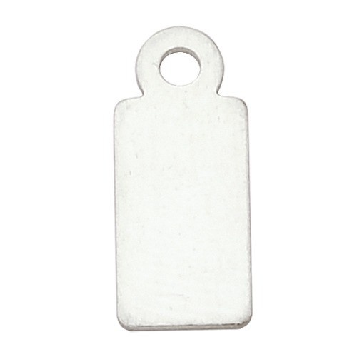 9.7 X 4.9 Mm Quality Tag Sterling Silver