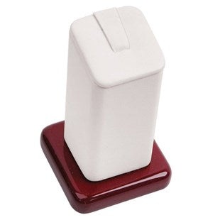 Ring Columns On Square Base In Pearl & Mahogany