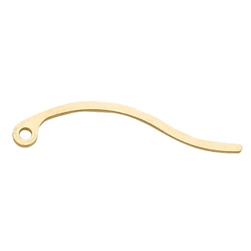 14K Yellow Gold Flat Stem - 15.75mm