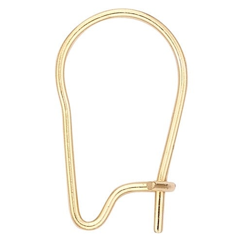 14k Yellow Kidney Wire - 0.030" Thickness