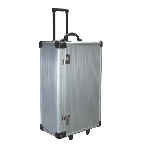 Aluminum Rolling Cases - Holds 24 1" H Standard Trays