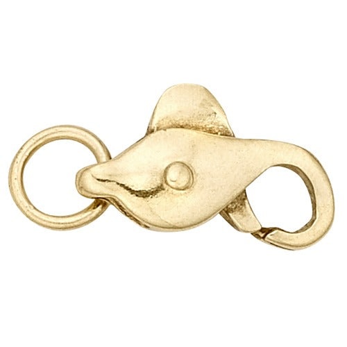 14K Yellow Push Lock