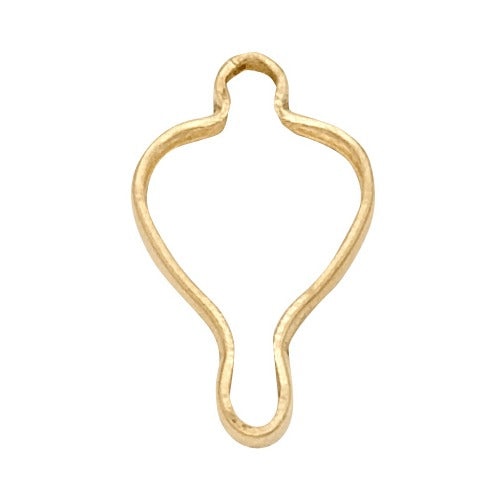 14K Yellow Heart Shape 2-Ring Wrap-Tite