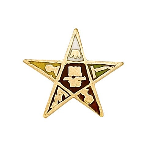 14K Yellow Masonic Emblem with Tube
