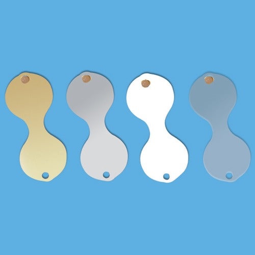 Round Jewelry Id Tags (Bx/1000), 0.31" Dia Frosted