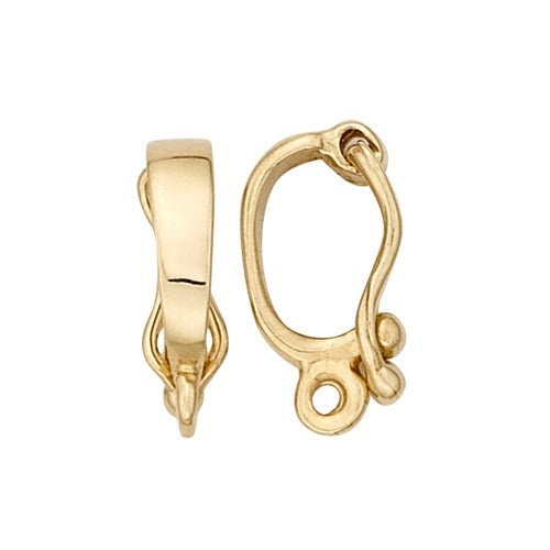 14k Yellow Pearl Enhancer - 3.0x10.5mm