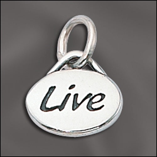 Sterling Silver Live Message Charm