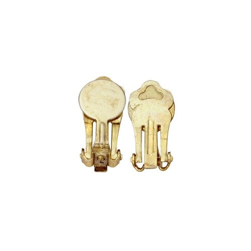 Base Metal Ear Clip (Brass or Nickel) - 10.0mm Pad Size