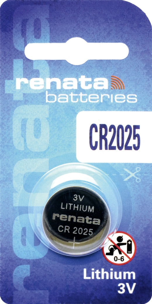Renata Cr2025 Battery 3V Lithium Coin Cell
