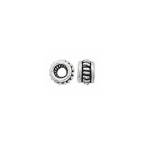 Sterling Silver Bali Bead - 7Mm