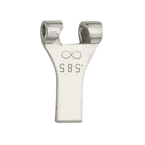 14K White Omega Wire Yoke Only