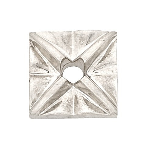 14K White Gold Round Illusion Top