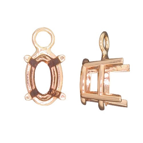 6x4 Mm 14k Yellow Gold Oval Drop Set