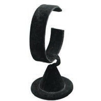 Bangle or Watch Collar Displays in Jet - Elegant Jewelry Presentation