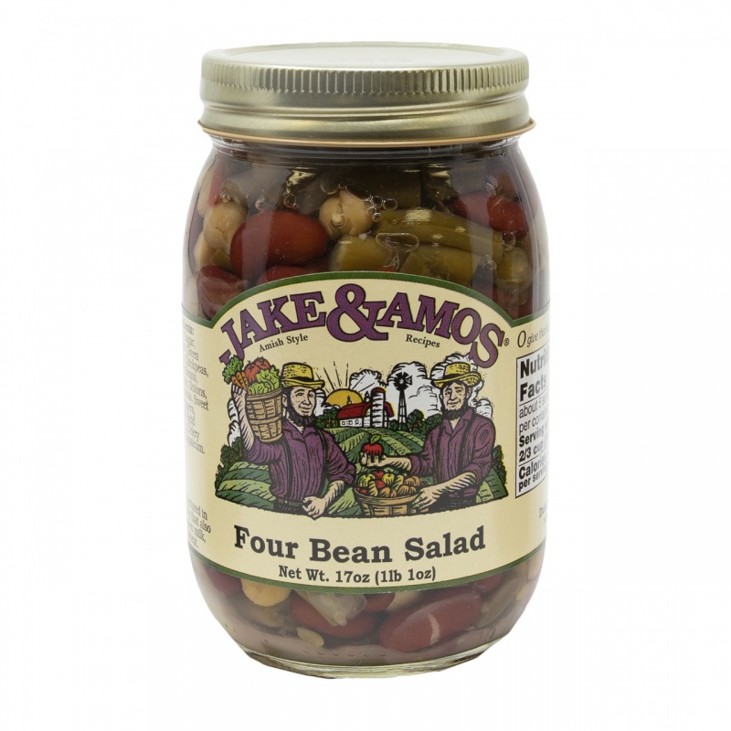 J&A Four Bean Salad 12/17Oz