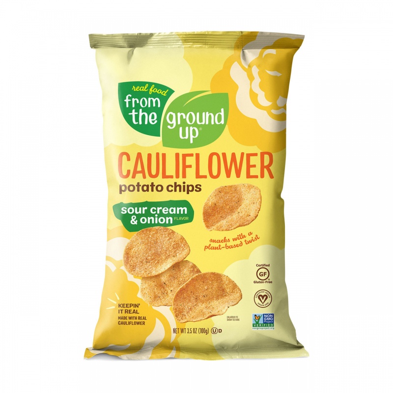 Sour Cream & Onion Cauliflower Potato Chips 12/3.5Oz