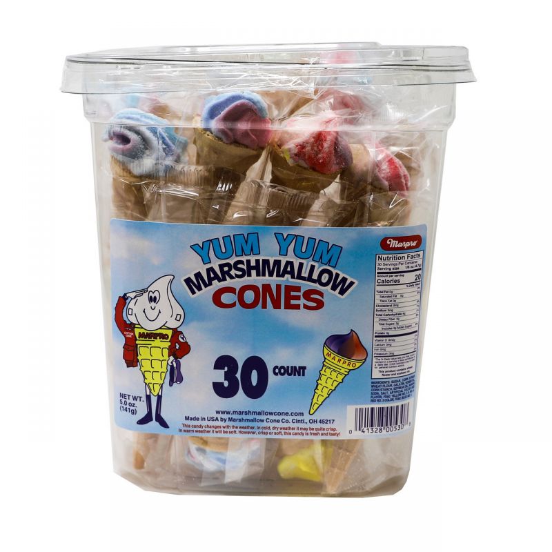 Marshmallow Cones Tub 30Ct