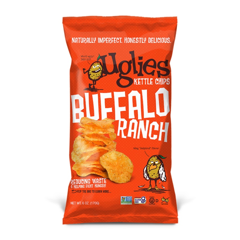 Buffalo Ranch Kettle Chips by UGLIES 12/6 Oz GlutenFree & Kosher