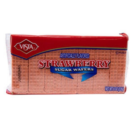 Strawberry Sugar Wafers 12/8Oz by Vista