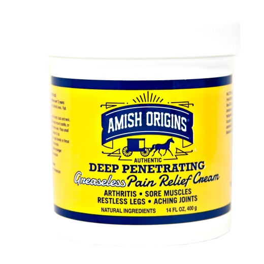Amish Origins Deep Penetrating Greaseless Pain Relief Cream - 12/14Oz