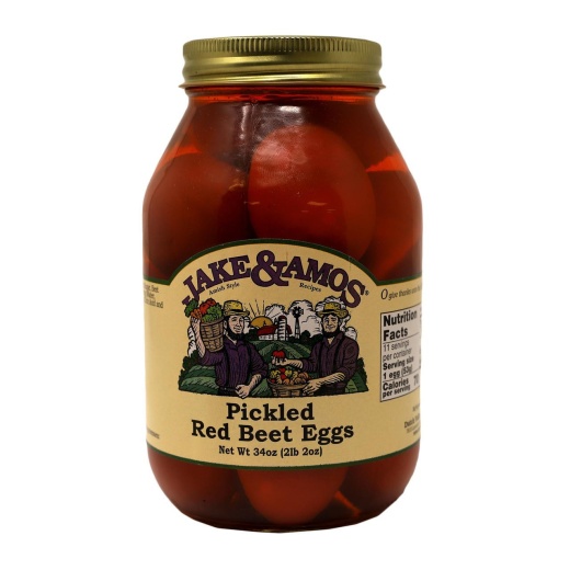Jake & Amos® Pickled Red Beet Eggs - 12/34 Oz