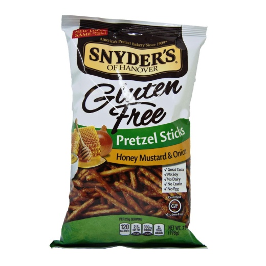 Snyder's of Hanover Gluten Free Honey Mustard and Onion Pretzel Sticks - 12/7 Oz