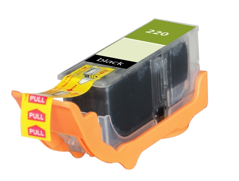 Canon OEM PGI-220BK Compatible Inkjet Cartridge: Black, 350 Yield