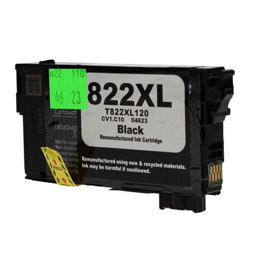 Remanufactured Epson 822XL Ink Cartridge - Black, 1.1K Ultra High Yield
