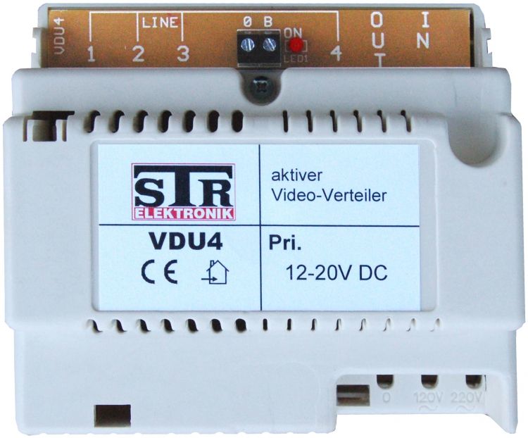 Str Video Distributor-4 Output. Requires 12Vdc For Operation From System Power Supply Or Separate #Ss12p Power Supply