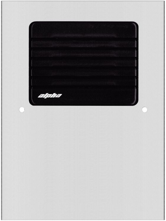 0 Plast Butt L/S Panel-Econ-Al. Requires Ih101 Flush Housing Or Ih700g Surface Housing. Has Plastic Buttons And Grille