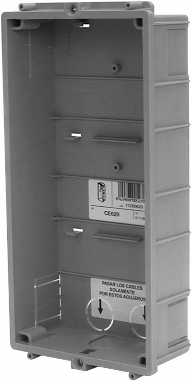 Gb2 Flush Back Box, 2-Module. For Use With Stainless Steel Nexa Type Panels