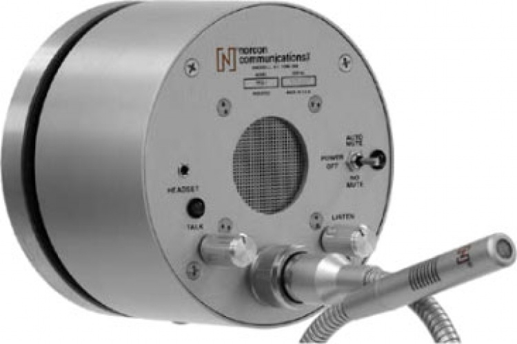 Talk-Thru Communicator-Nois Ca. Operates On 117Vac Power Noise Canceling Type - With Removable Gooseneck Mic Inside