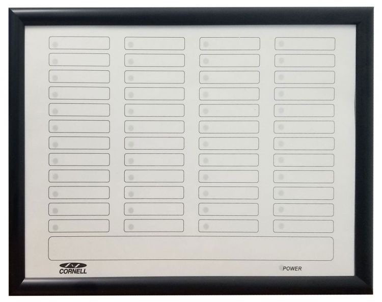 48 Zone Annunciator-Red L.E.D.. Use With Optional 8010-337 Tone Board For Sound - Used Primarily For Room Status
