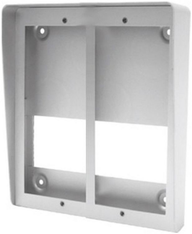 3Hx2w Surface Backbox And Built-In Rainhood. Used With Aluminum Type Nexa Modular Panels And (2) N6003/Al Aluminum Frames