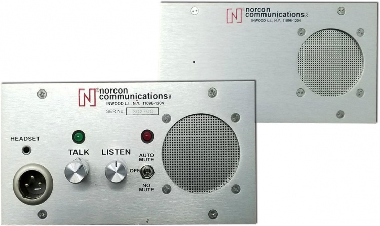 Counter Mount Intercom-No Micr. Full Duplex Communication Comes With 15Vdc Power Supply And No Gooseneck Microphone
