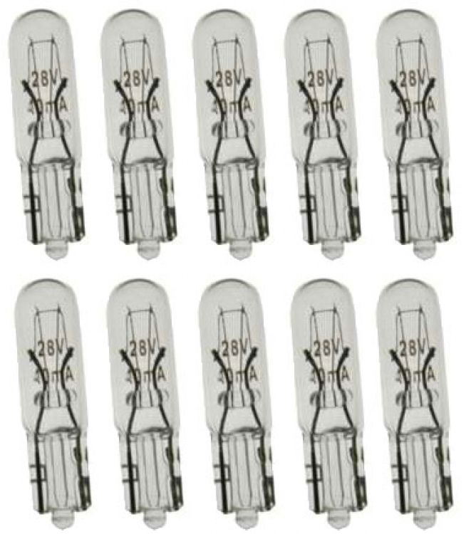 Kit/10 Replacement Bulbs---28V. Used In Master Annunciators Such As Cm800/Ds100/Nc110n Nc150n/Nc150r And/Or Nc200n