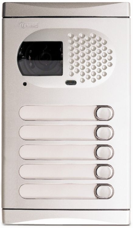 5 Pushbutton Video Panel-Alum.. Requires El531 Color Camera And Sound Module Or El530 B&W Camera And Sound Module