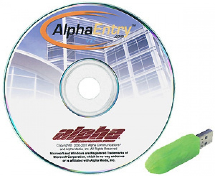 Alphaentry Admin. Software--V1. Requires Separate Pc And Touch Screen Or Regular Monitor (Includes Dongle)