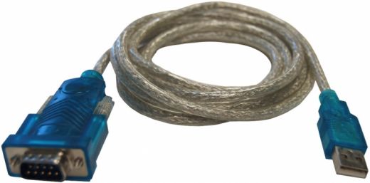 Serial to USB Adapter + 6' Cable - For Use with AlphaEntry Input Board
