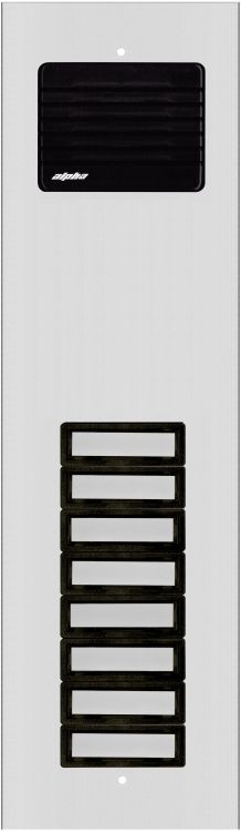 8 Plast Button L/S Panel-Alum Oh601 Flush/Surface Housing