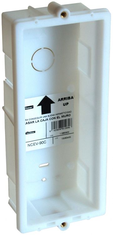 Gb2 Flush Back Box, 2-Module for Aluminum NEXA Type Panels