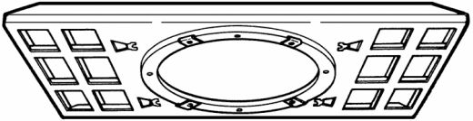 Tee Bar Bridge for 8" Speakers - Universal Mounting Solution for Suspended Ceilings