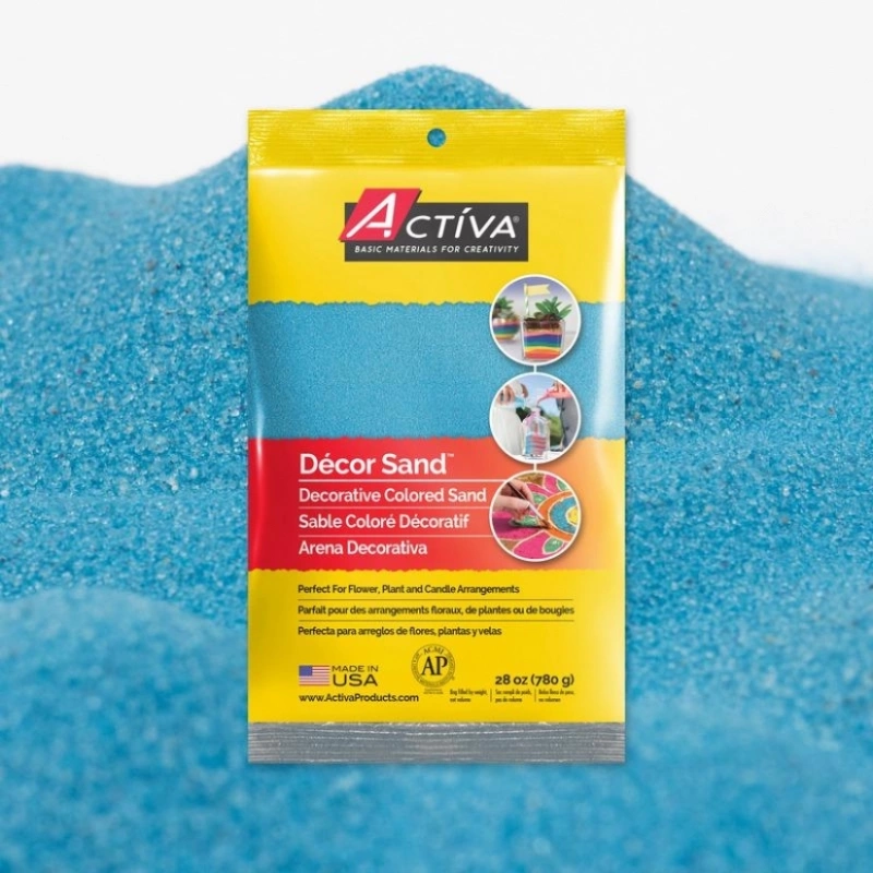 déCor Sand™ Decorative Colored Sand, Light Blue, 28 Oz (780 G) Bag